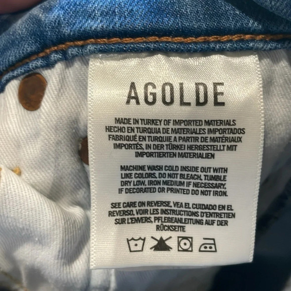 AGOLDE Sophie Mid Rise Ankle Jeans In Playback Size 26 - Picture 10 of 12